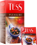 Чай чёрный «Pleasure», TESS, с ароматом тропических фруктов, 25 пакетиков, 37,5 г