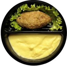 Куриная котлета с сырной начинкой