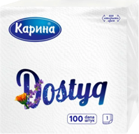 Салфетки бумажные Dostyq Карина 100 шт.