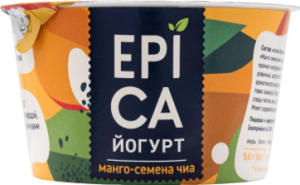 Йогурт EPICA манго, семена чиа 5% 130 г