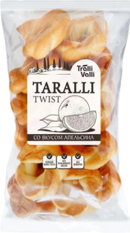 Изделия бараночные TARALLI TWIST Tralli Valli со вкусом апельсина 220 г