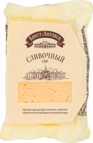 Сыр Брест-Литовск полутвердый сливочный 50% 200 г